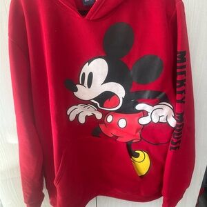 Disney Red Sweater with Mickey Mouse Design